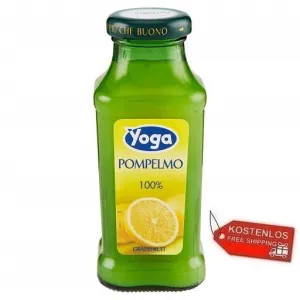 24x Yoga Bar Pompelmo Grapefruit Fruchtsaft Glasflasche 200ml