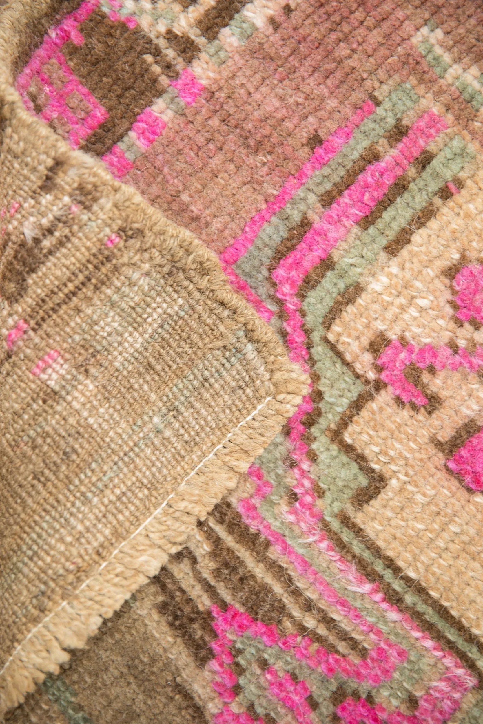 3x3.5 Vintage Distressed Kars Square Rug