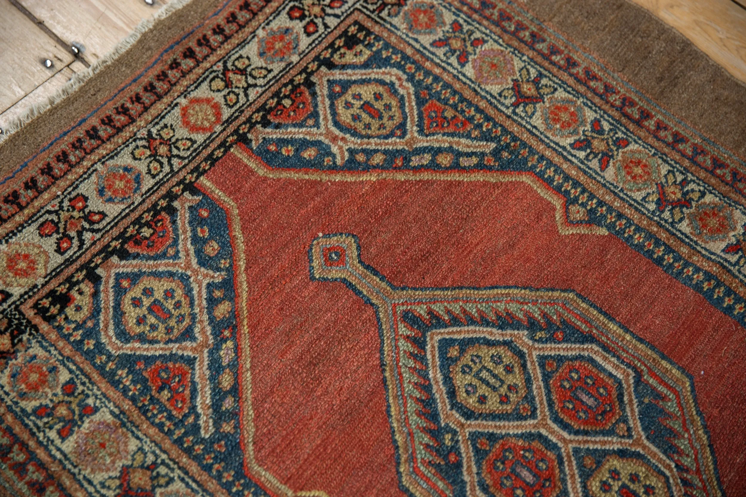 3x4 Vintage Fine Camel Hair Serab Square Rug