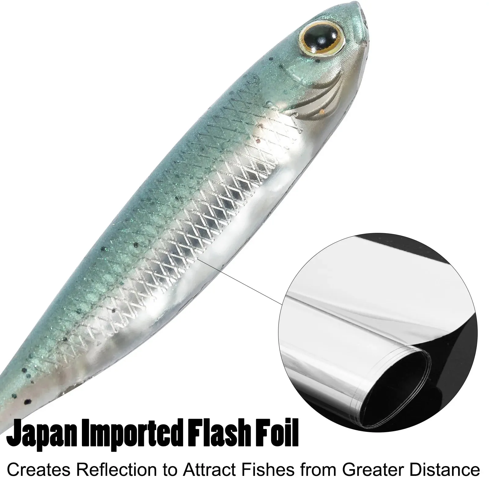 5/6pcs Fishing Soft Plastic Lures Silicone Bait Paddle Tail Shad Swimbaits