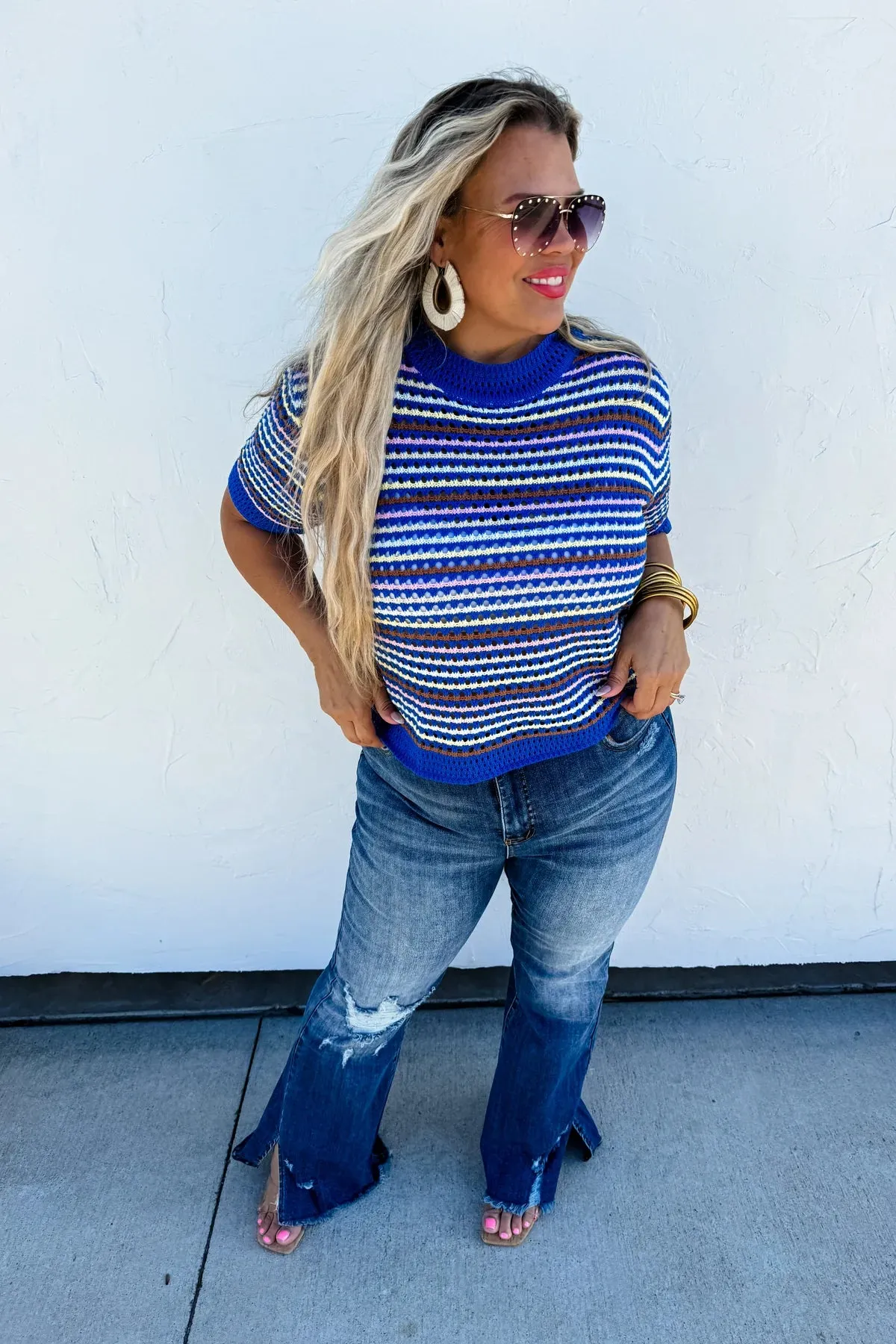 ABBY STRIPE KNIT TOP