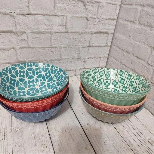 Abstract Porcelain Bowls (6 inches)
