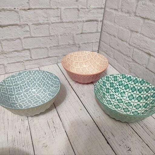 Abstract Porcelain Bowls (6 inches)