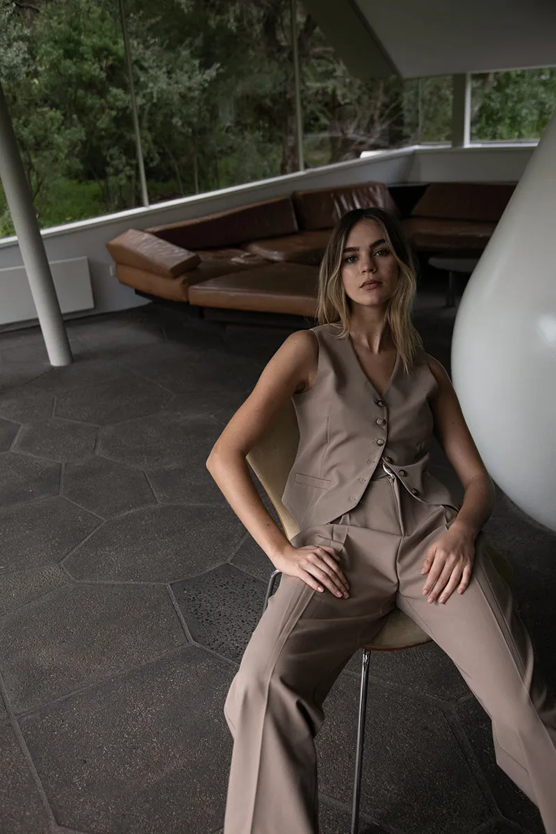 Alfie Trouser Pants - Tan