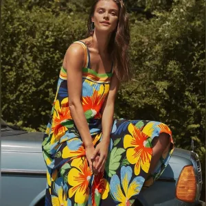 Anthropologie | Maeve Nicoletta Floral Maxi Dress Size Small