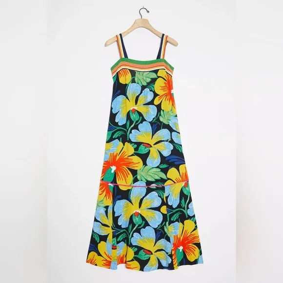 Anthropologie | Maeve Nicoletta Floral Maxi Dress Size Small