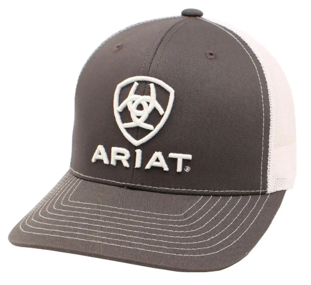 Ariat Mens R112 Cap Gray/White