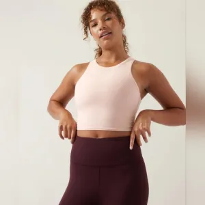 Athleta CONSCIOUS CROP BRA in Orchid Pink