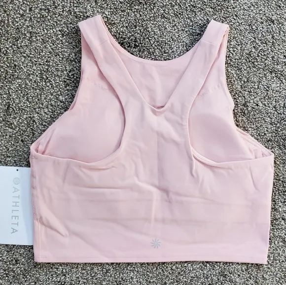 Athleta CONSCIOUS CROP BRA in Orchid Pink