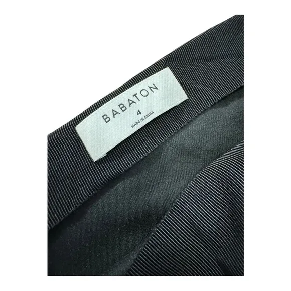 BABATON | NWT! $110 Aritzia Hopper Suede A-line Mini Skirt in Black, Size 4
