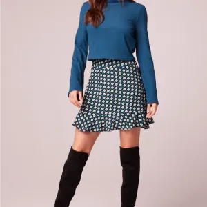 Band of the free COLETTE TEAL DIAMOND MINI SKIRT