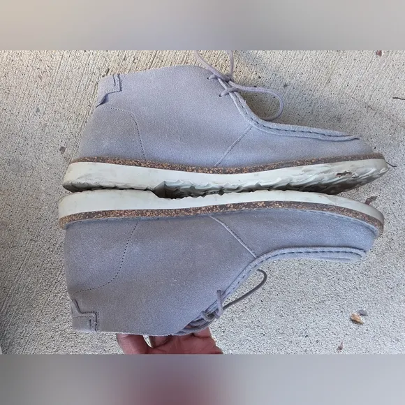 Birkenstock Delano High Leather Men Chukka Boot Gray Sz 41 L10 M8