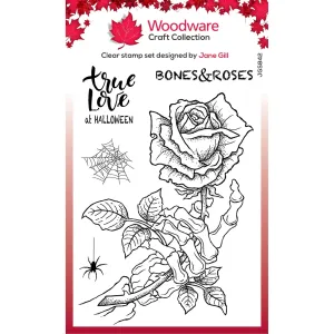 Bones & Rose Clear Stamp JGS841 Woodware