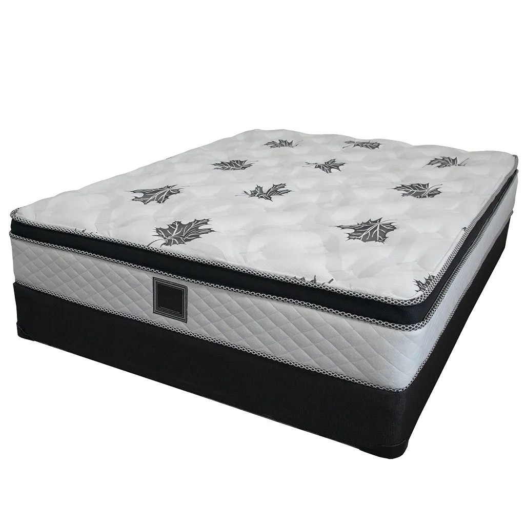 Boobeyeh georgia double mattress set - 19 in, durable coils, made in Canada