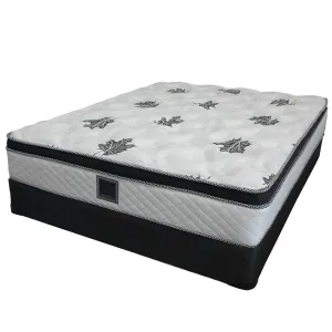 Boobeyeh georgia double mattress set - 19 in, durable coils, made in Canada