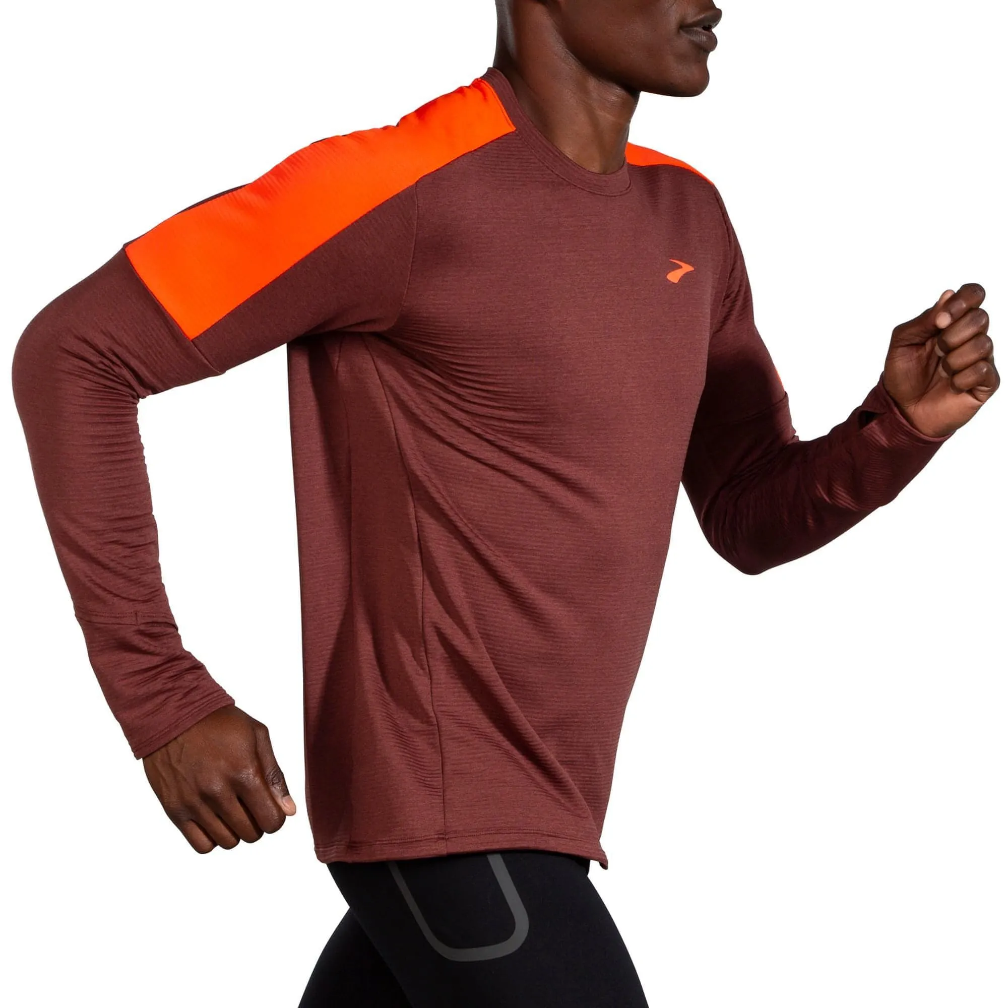 Brooks Notch Thermal 2.0 Long Sleeve Mens Running Top - Red
