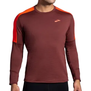 Brooks Notch Thermal 2.0 Long Sleeve Mens Running Top - Red