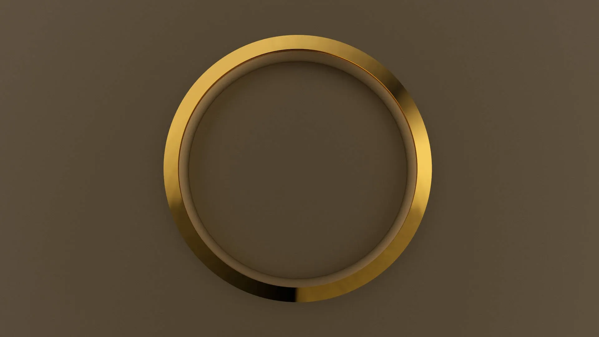 Brushed Yellow Gold 3mm Single V Groove Wedding Band