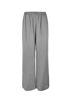 Camile Houndstooth Wide Leg Pant