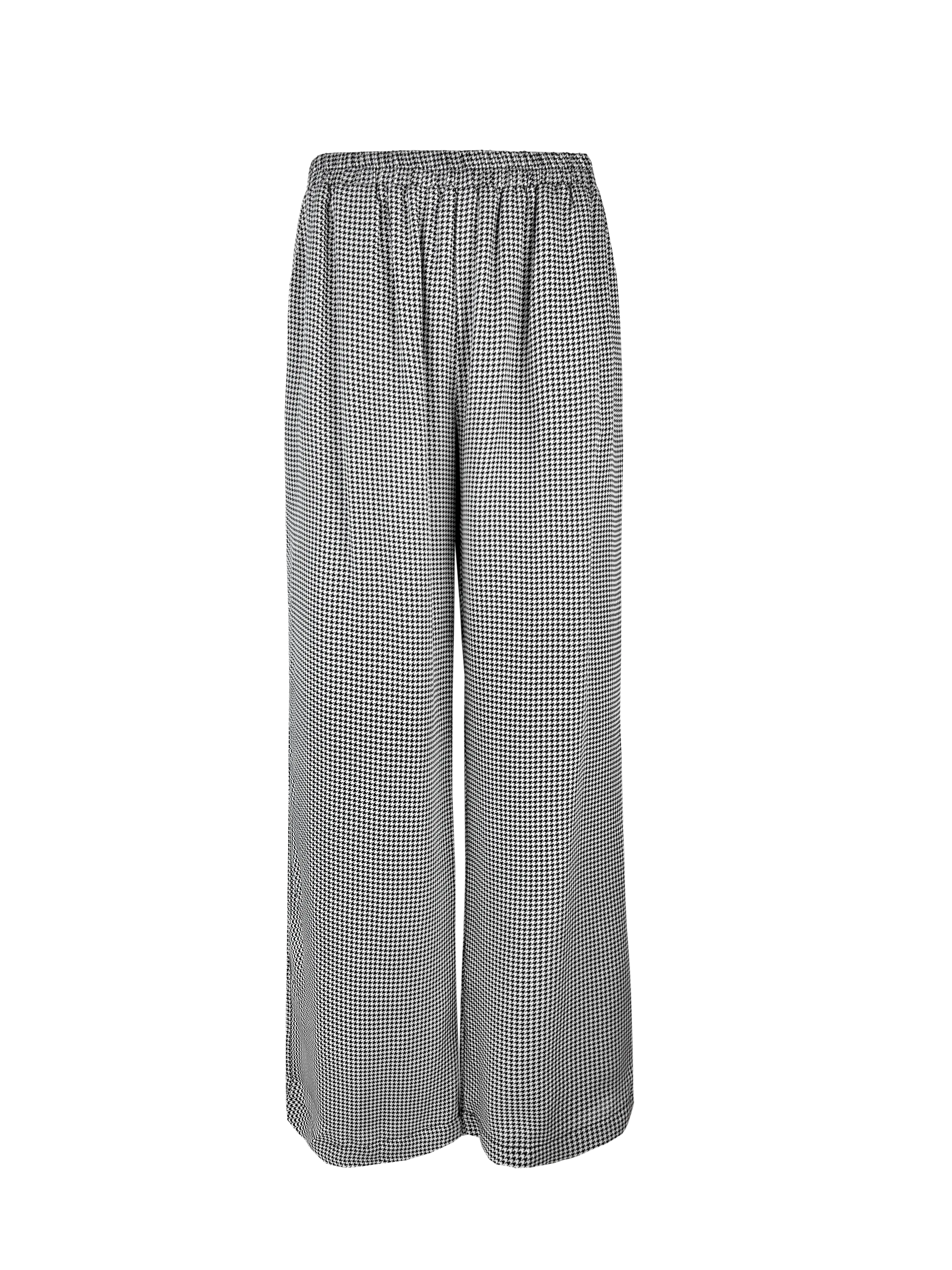 Camile Houndstooth Wide Leg Pant
