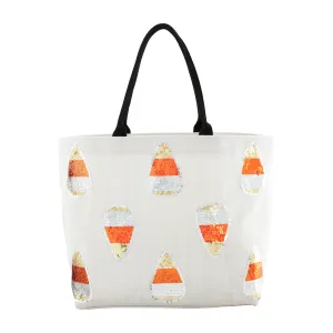 Candy Corn Sparkle Tote