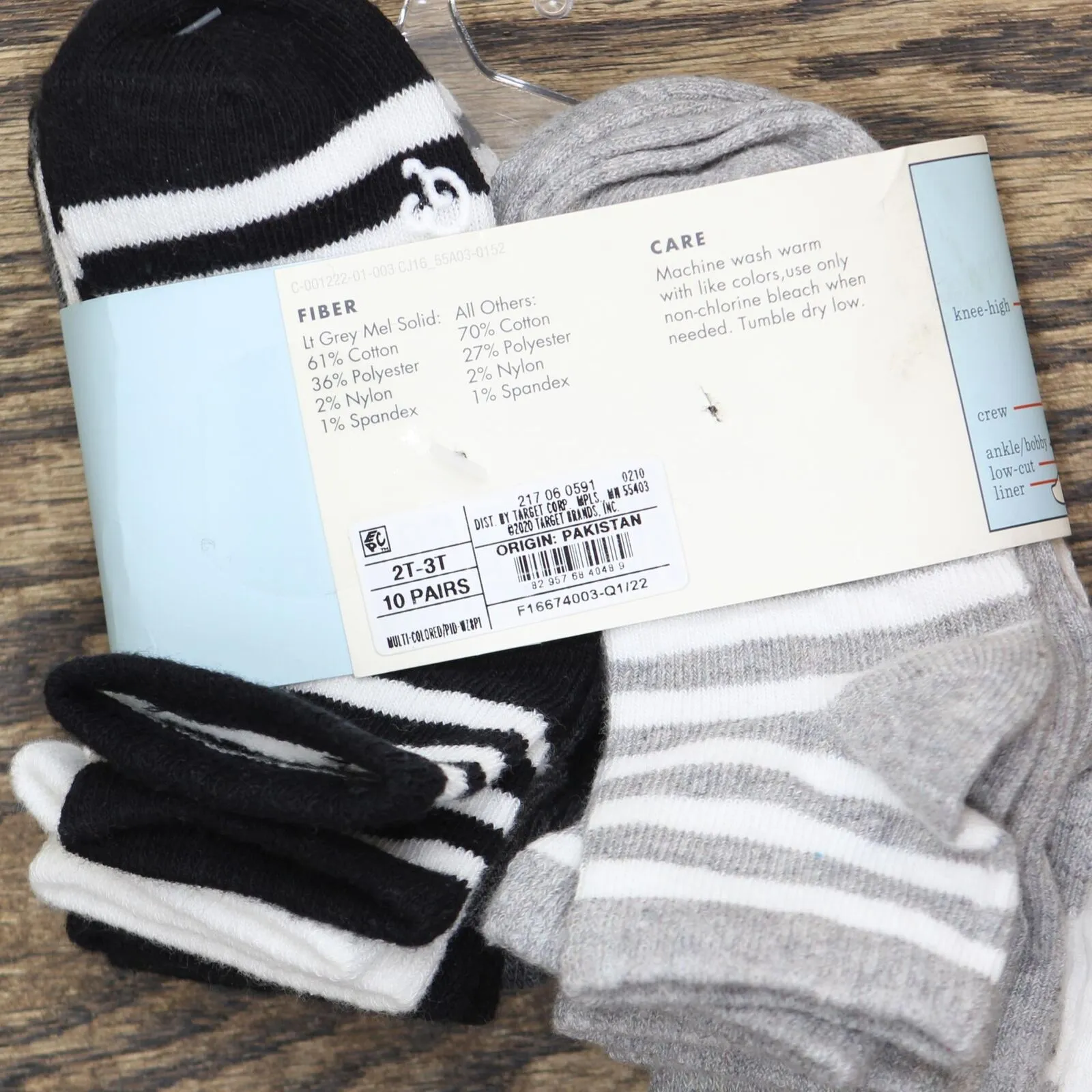 Cat & Jack Toddler Boys' 10pk Ankle Socks