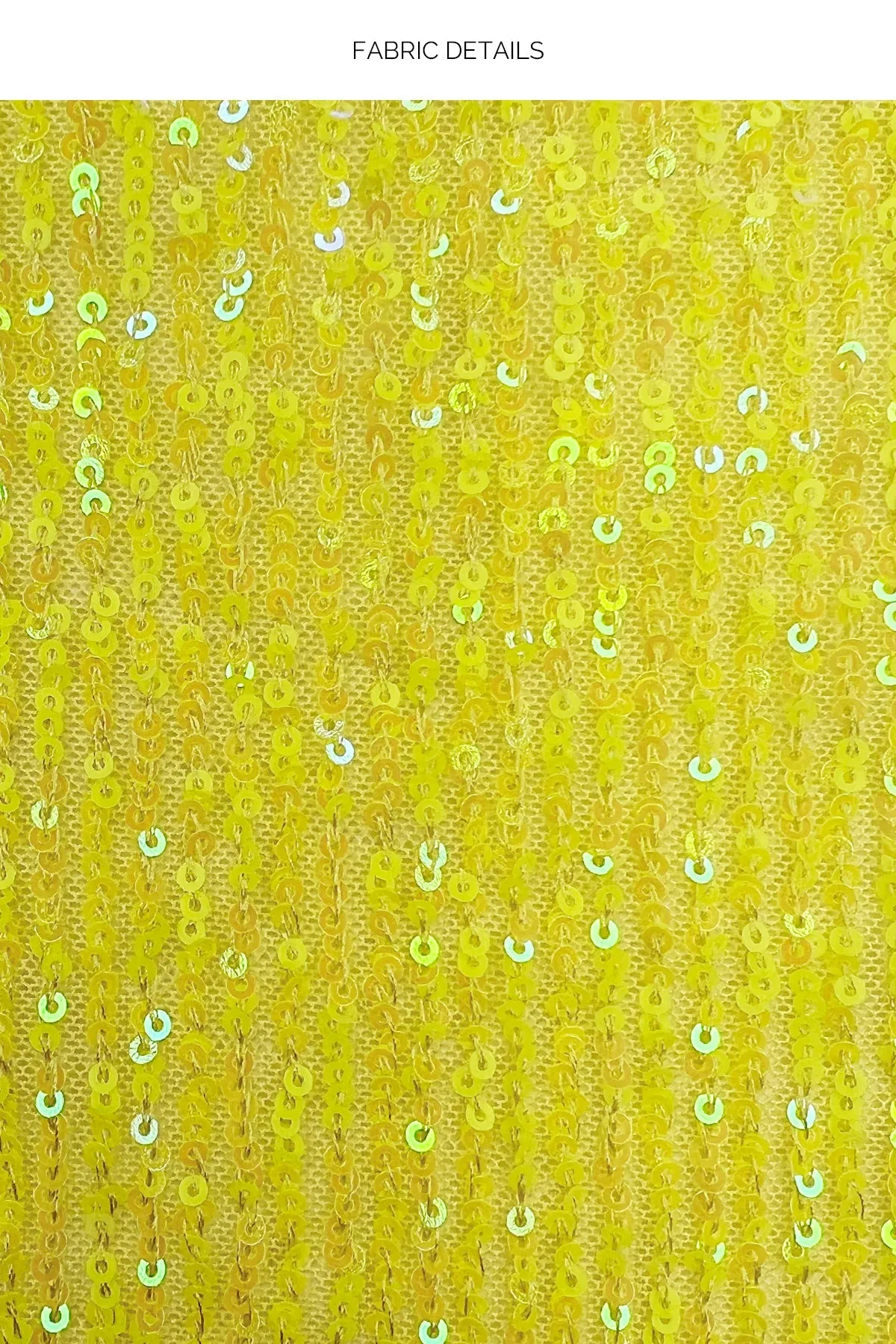 CHASING STARS - Sequins One Piece • Neon Yellow