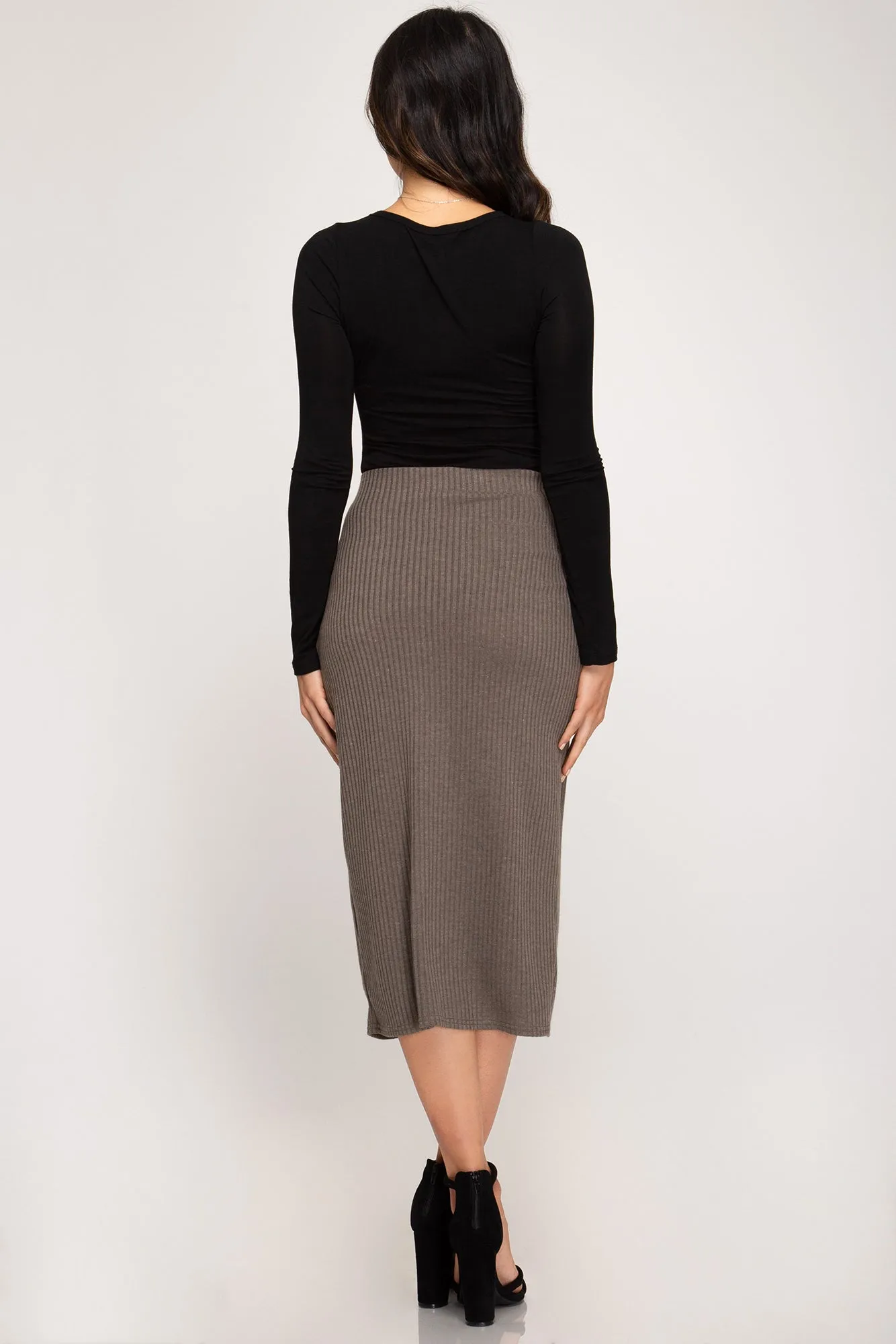 Cheyenne Wrap Skirt (Mocha)