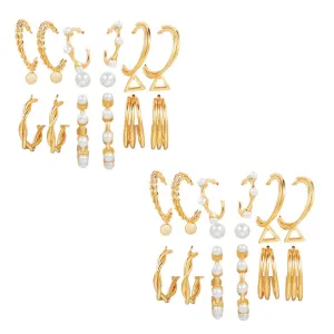 Combo of 18 Pair Hoop and Studs Earrings