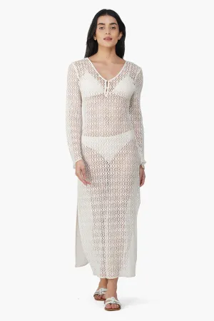 Diamond Cut Crochet Lace Fabric Bodycon Cover Up