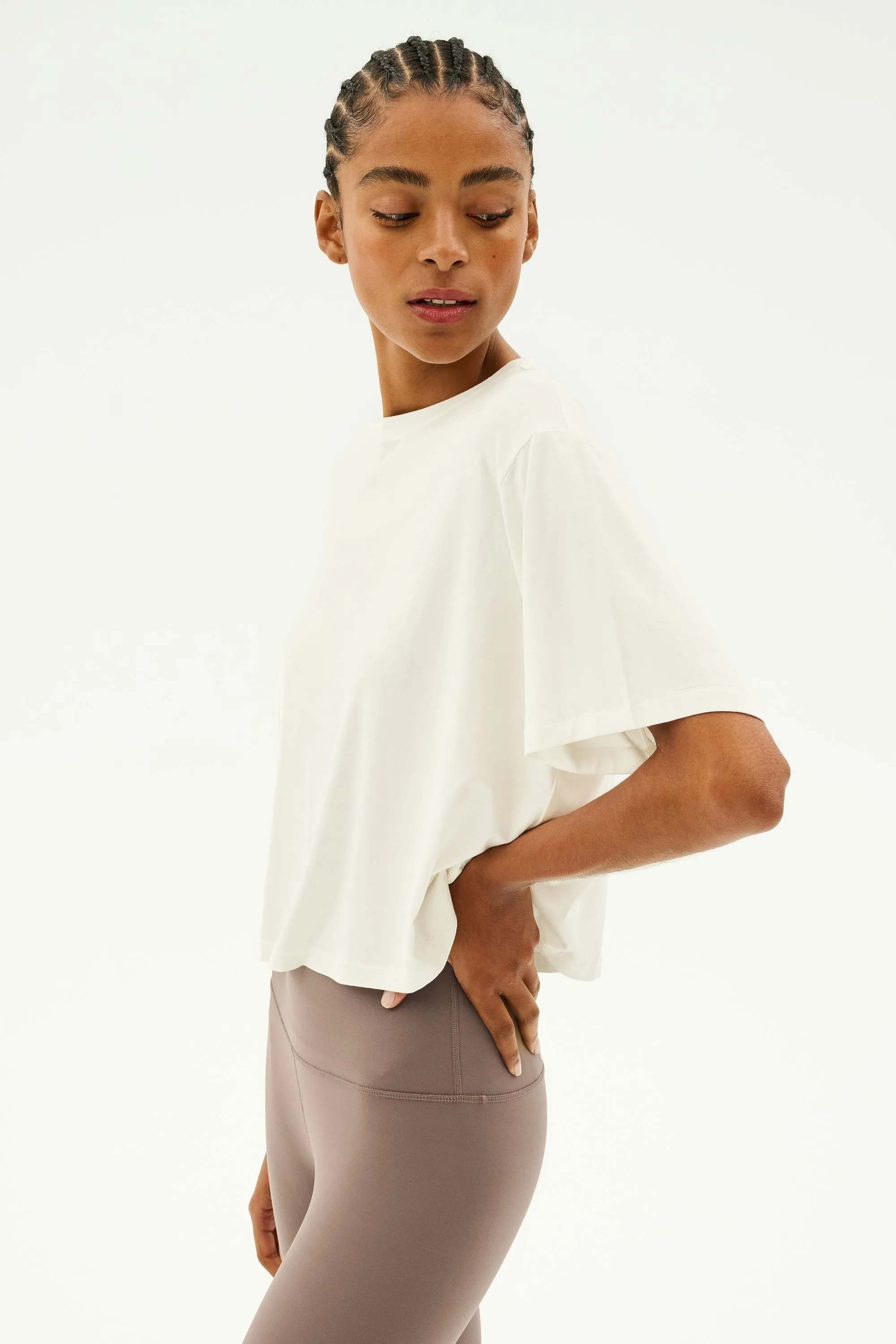 Djuna Oversized Jersey Tee - White