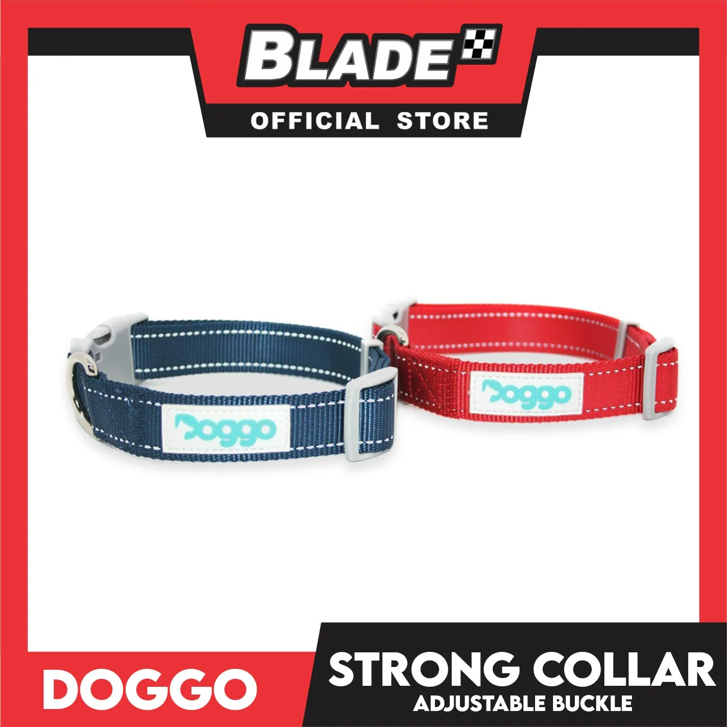 Doggo Strong Collar Extra Large Size (Blue) Soft And Durable Collar for Your Dog