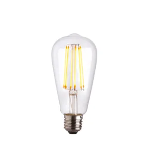 Endon 93025 E27 LED filament pear 1lt Accessory Clear glass 6W LED E27 Warm White