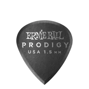 Ernie Ball 1.5 mm Mini Prodigy Picks 6 Pack, Black