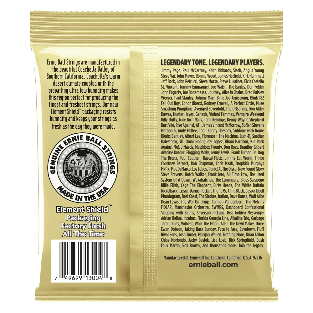 Ernie Ball Earthwood Light 80/20 Bronze Acoustic Guitar Strings 3-Pack, 11-52 Gauge