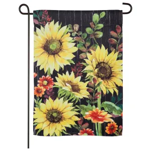 Fall Sunflowers Garden Suede Flag,14s9262