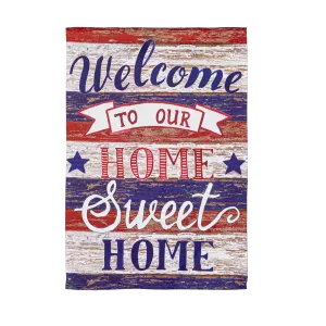 Farmhouse Home Sweet Home Garden Suede Flag,14s10920