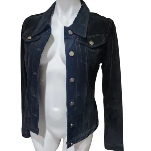 For‎ Joseph 100% Suede black western style leather jacket size small