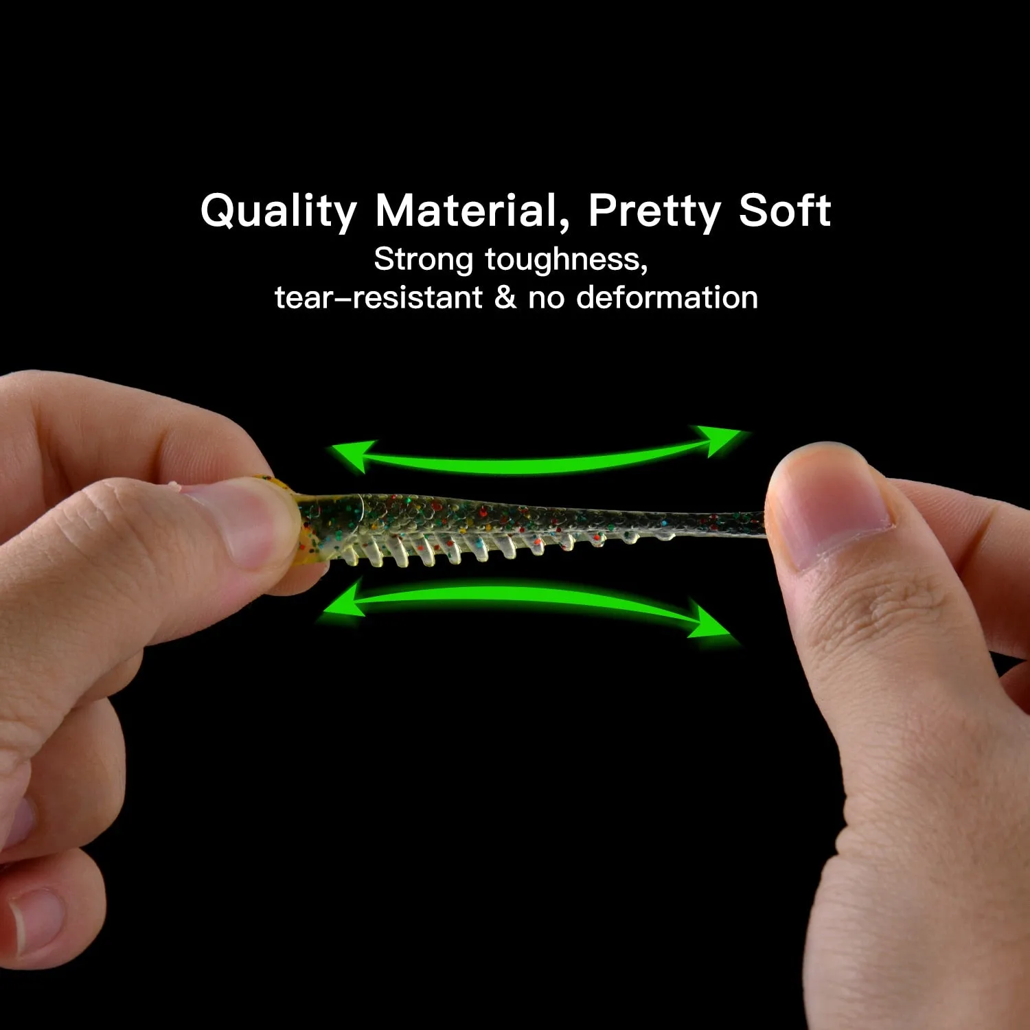 Goture 40pcs/lot Soft Lure set Fishing Jig Head Hooks with Fishing Tackle Box