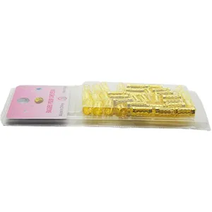 Hair Ring Longer Gold (35Pcs)