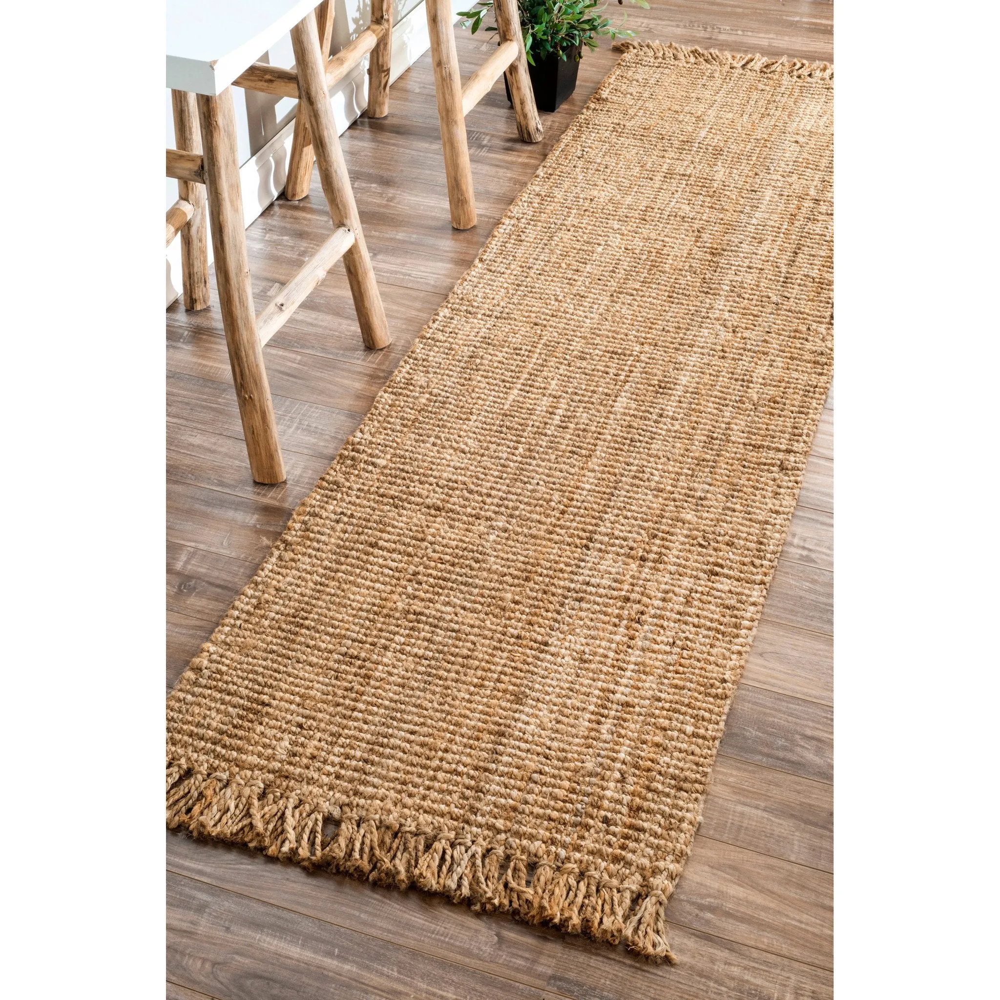 HAND WOVEN CHUNKY LOOP JUTE