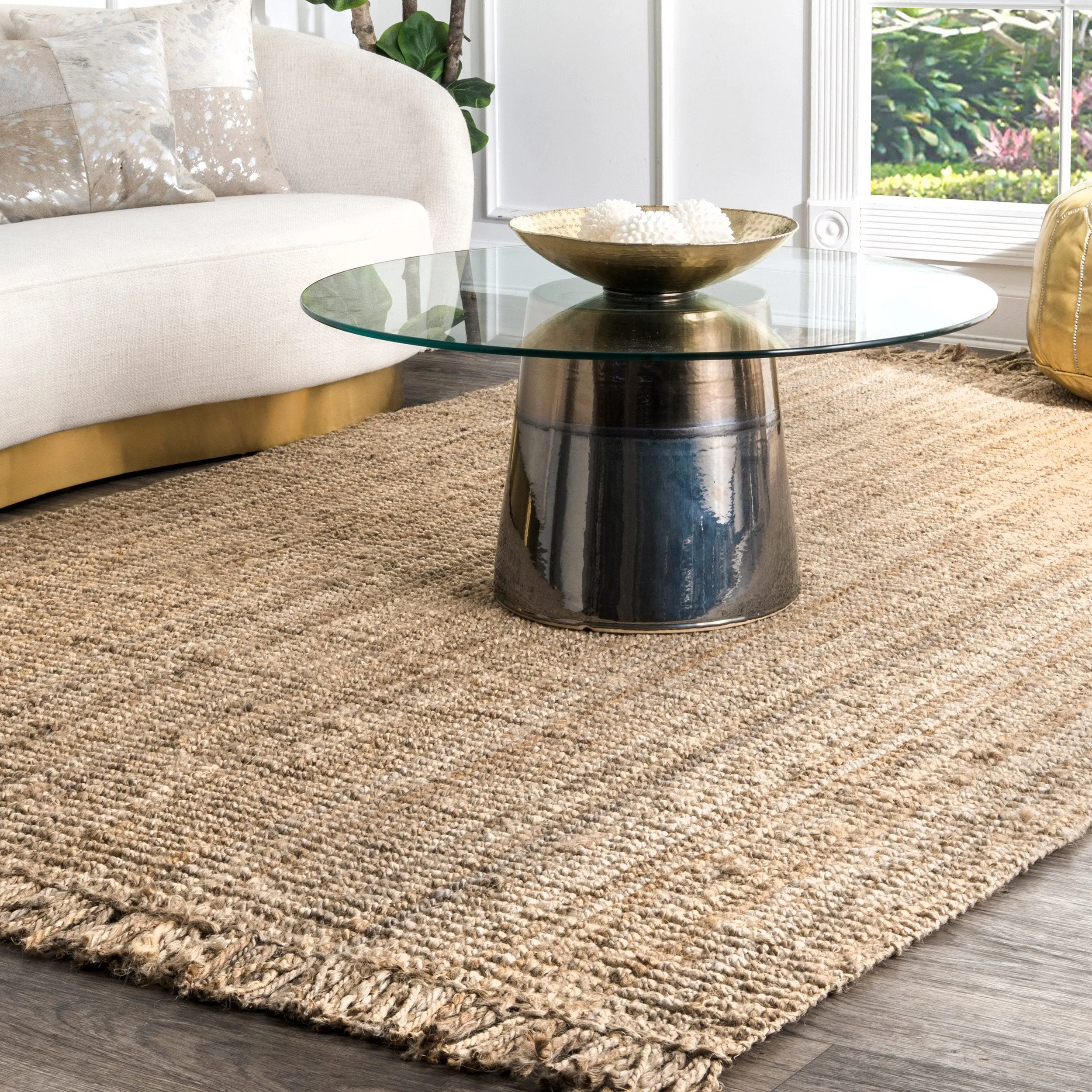 HAND WOVEN CHUNKY LOOP JUTE