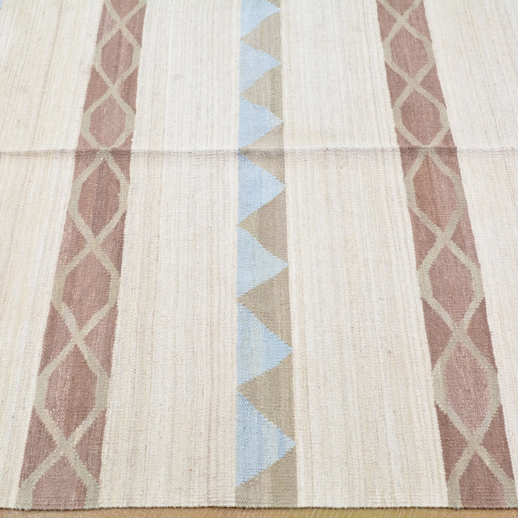 Hand-Woven Southwestern Reversible Kilim Wool Rug (Size 5.0 X 7.10) Brrsf-6183