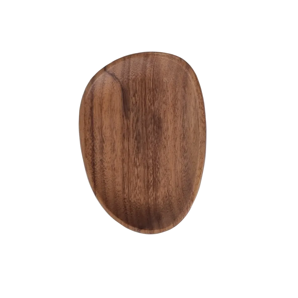Hard Wood Snack Plate - Small
