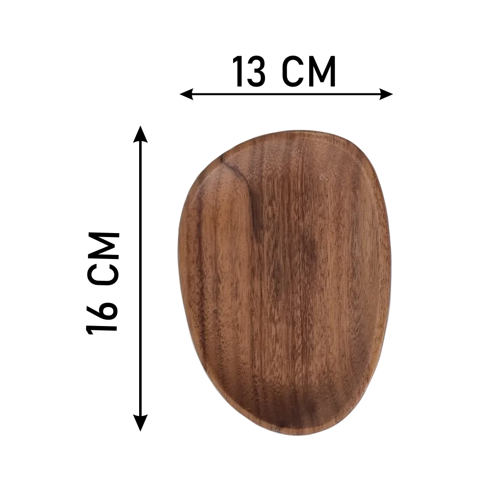 Hard Wood Snack Plate - Small