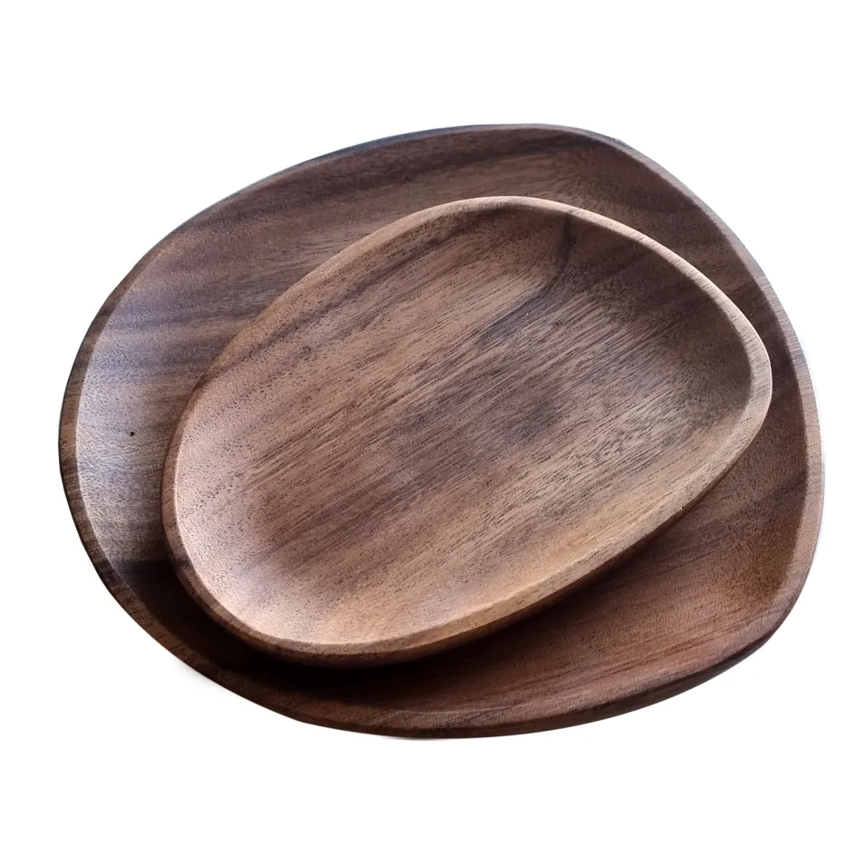 Hard Wood Snack Plate - Small