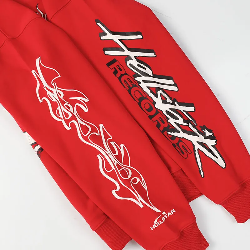 Hellstar Studios Records Hoodie Red