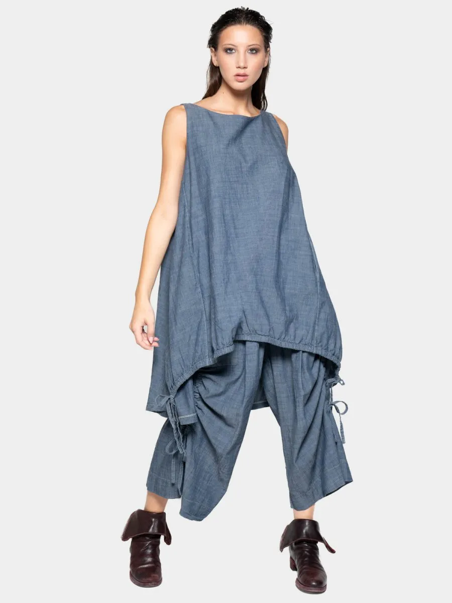 Hi Lo Drawstring Hem Tunic