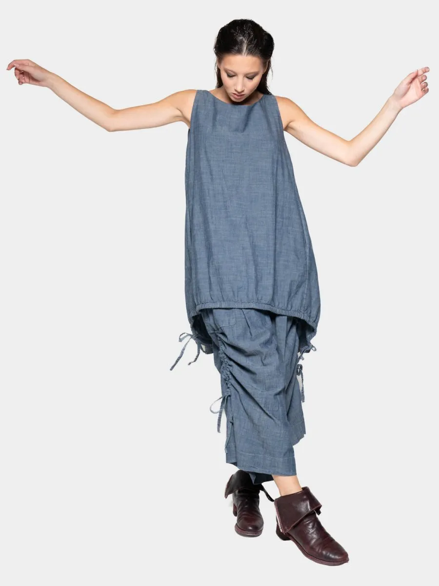 Hi Lo Drawstring Hem Tunic