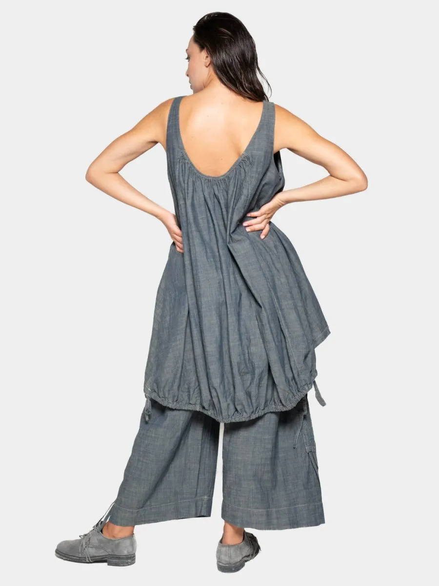 Hi Lo Drawstring Hem Tunic